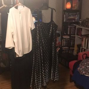 🌸Plus Size Polka Dot Evening Dress🌸